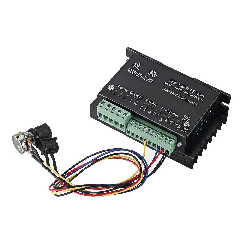 Machifit WS55-220 Brushless Spindle Motor | DC Motor Controller with Speed Potentiometer - Image 5