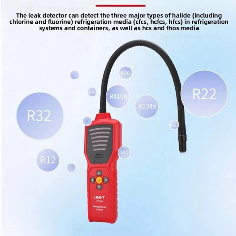 UNI-T UT336A HVAC Leak Detector - 6 Sensitivity Levels | LED Indicator | Long Battery Life - Image 4