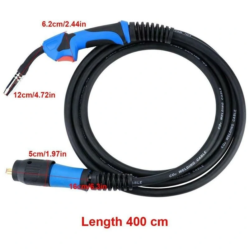 Binzel MB15 MIG Welding Torch - 150A 4M Euro Connector for CO2 MIG MAG - Image 3