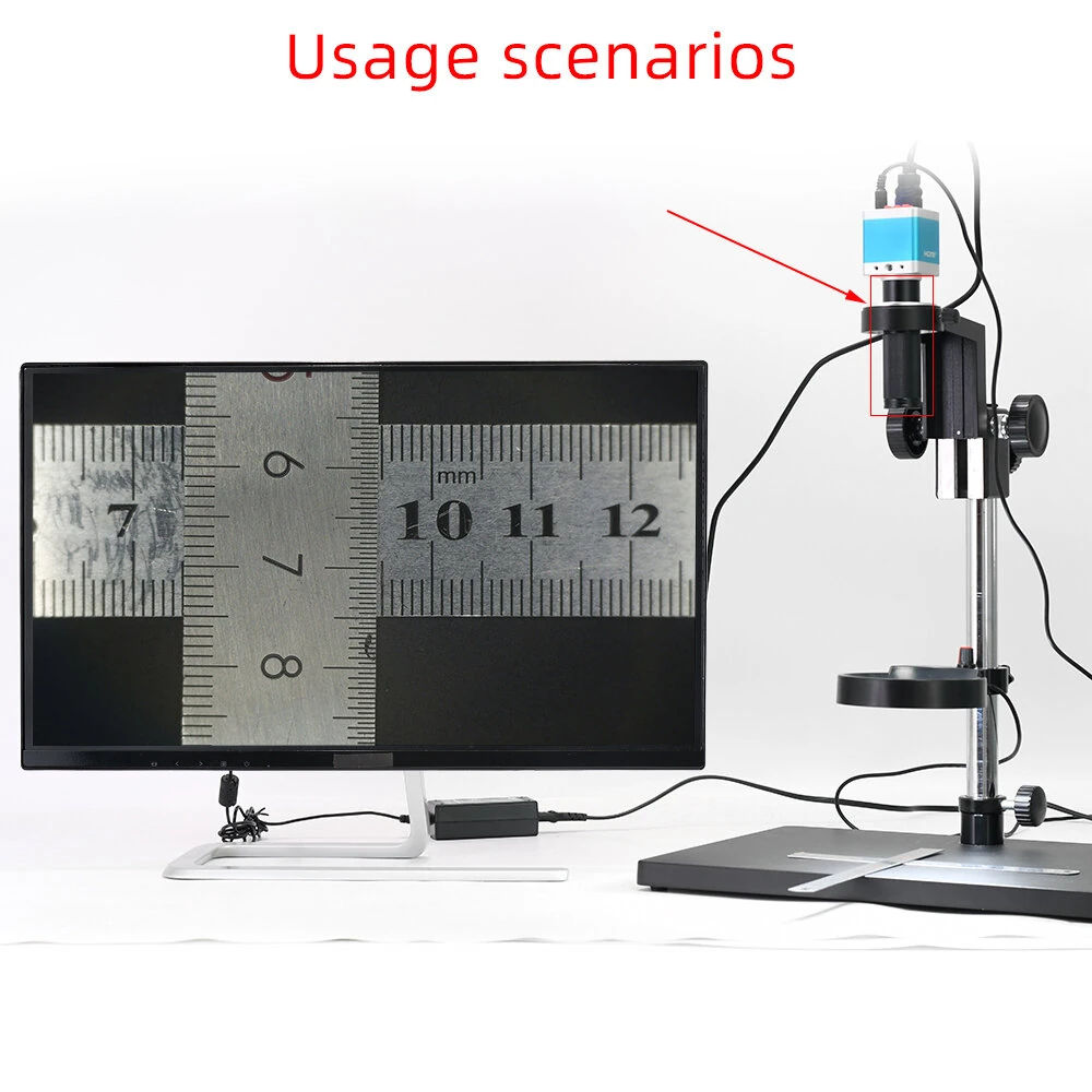 HAYEAR 120X Zoom C-Mount Lens | 5:1 Ratio 50-700mm | Microscope Accessory - Image 2