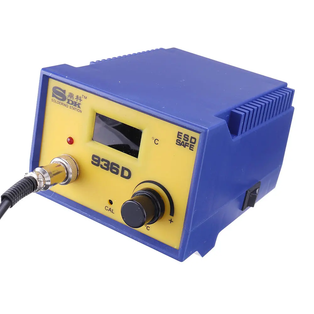 DINGKE 936D ESD Soldering Station | LED Digital Solder Iron Desoldering Station - Image 3