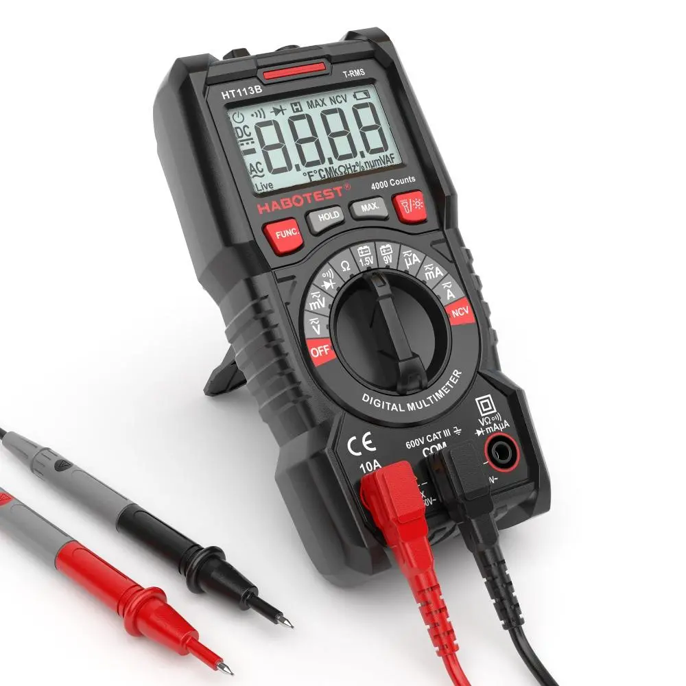 HT830L Digital Multimeter - Professional High Precision DC/AC Voltage Current Tester | NCV - Image 3