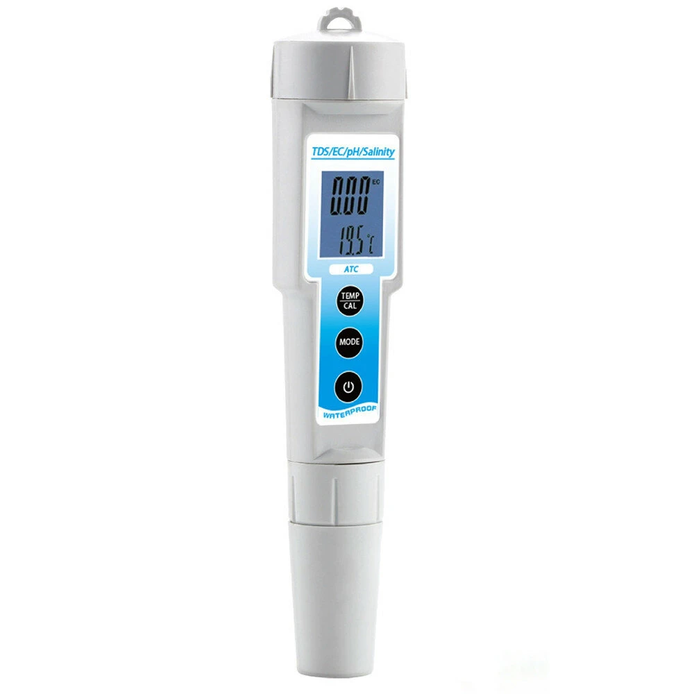 5-in-1 PH Meter | TDS EC Temperature Salinity Tester Pen | Multi-Function - Image 2
