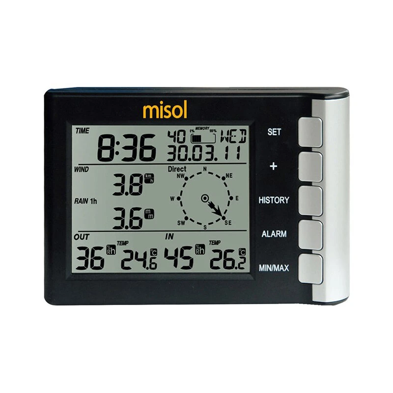 MISOL WH5300 Weather Station - Wind Speed, Direction, Temp, Humidity & Rain - Image 2