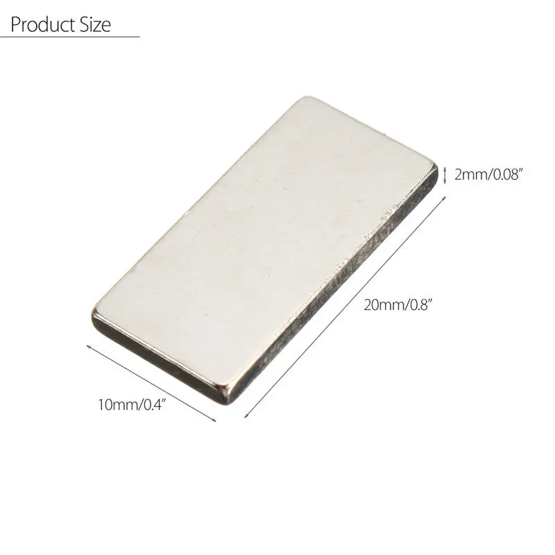 5pcs N50 Neodymium Magnets - 20x10x2mm Block Super Strong Rare Earth - Image 4