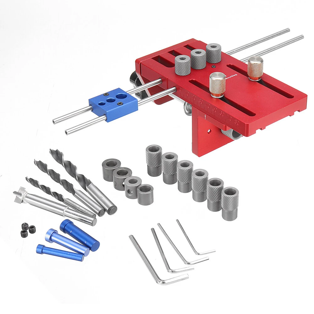 X700 3-in-1 Aluminum Doweling Jig with Clamping System | Woodworking Tool - Image 2