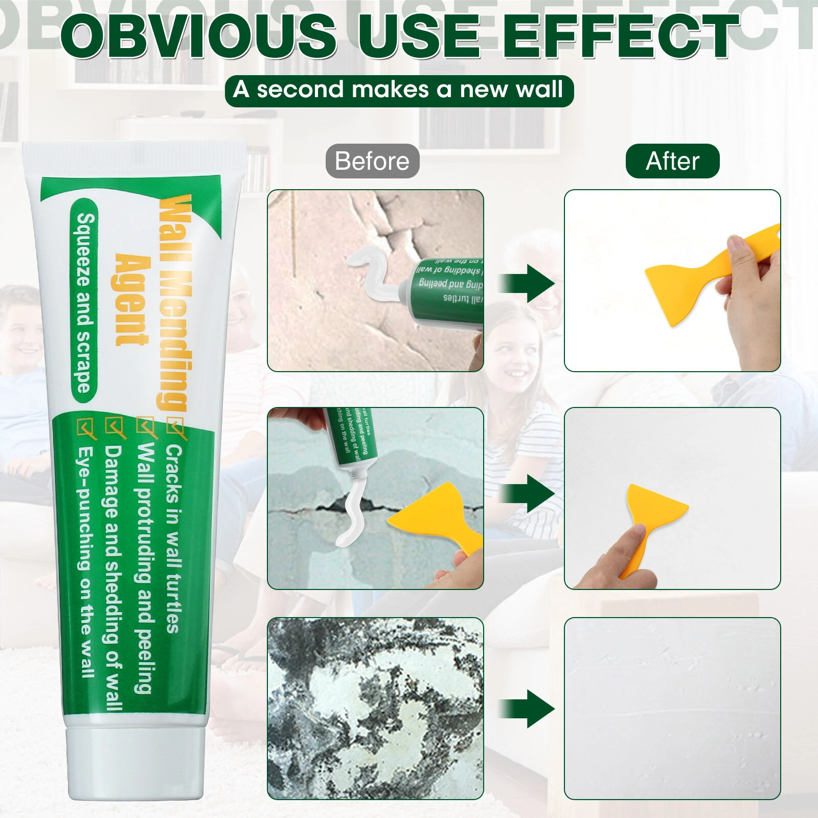 GOCHANGE Wall Repair Tools 3 Sets - Paint, Head, Scraper & Sandpaper | Home Improvement - Image 3