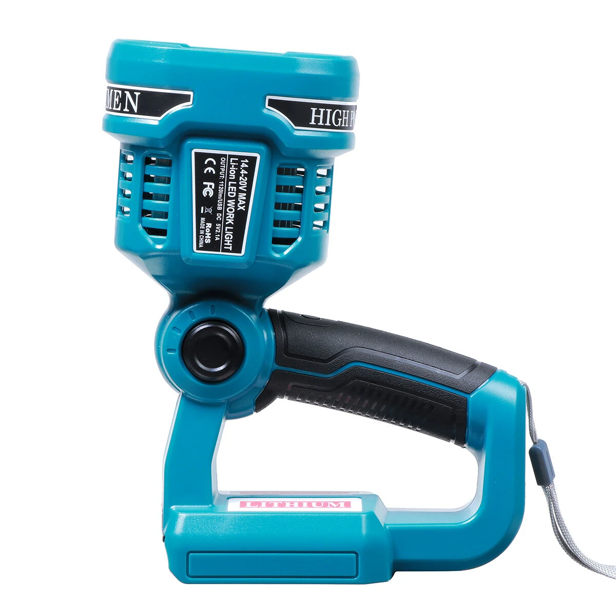 Makita DML812 LED Work Light - 12W Portable 18V Battery/USB Construction Lamp - Image 5