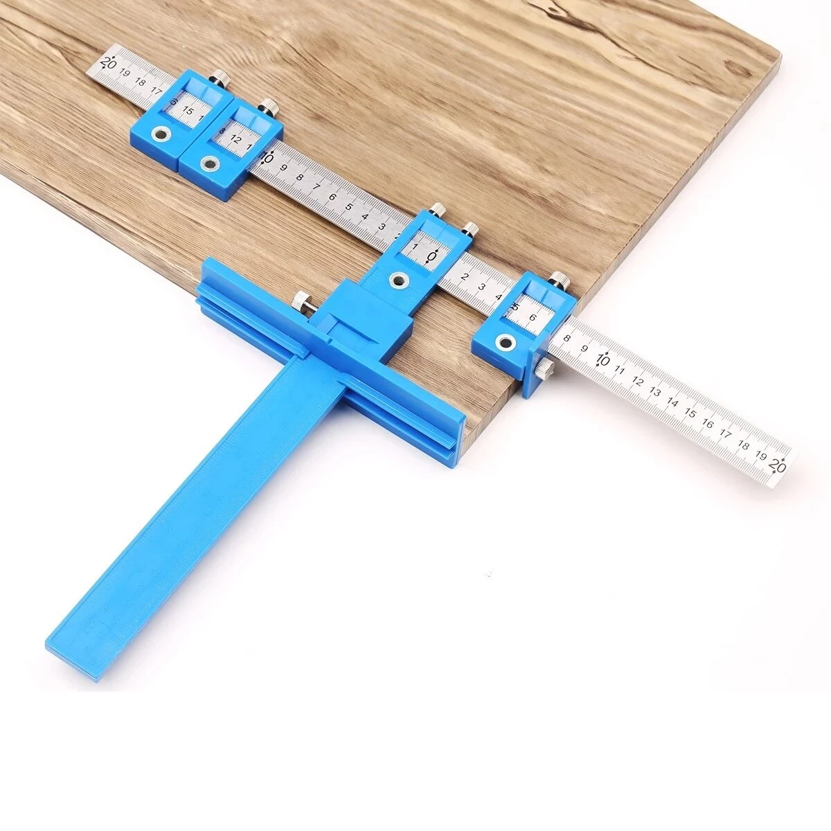 Multifunctional Adjustable Ruler 5MM Hole Ruler | For Handles & Knobs | Inch & Metric Units - Image 3