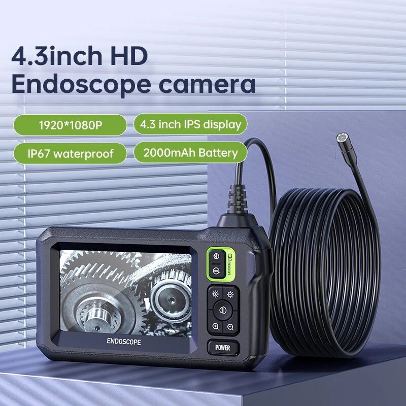 INSKAM 4.3 IPS Endoscope Camera - 1080P HD | 2.7cm Lens 170° View | IP67 Waterproof 2000mAh - Image 4
