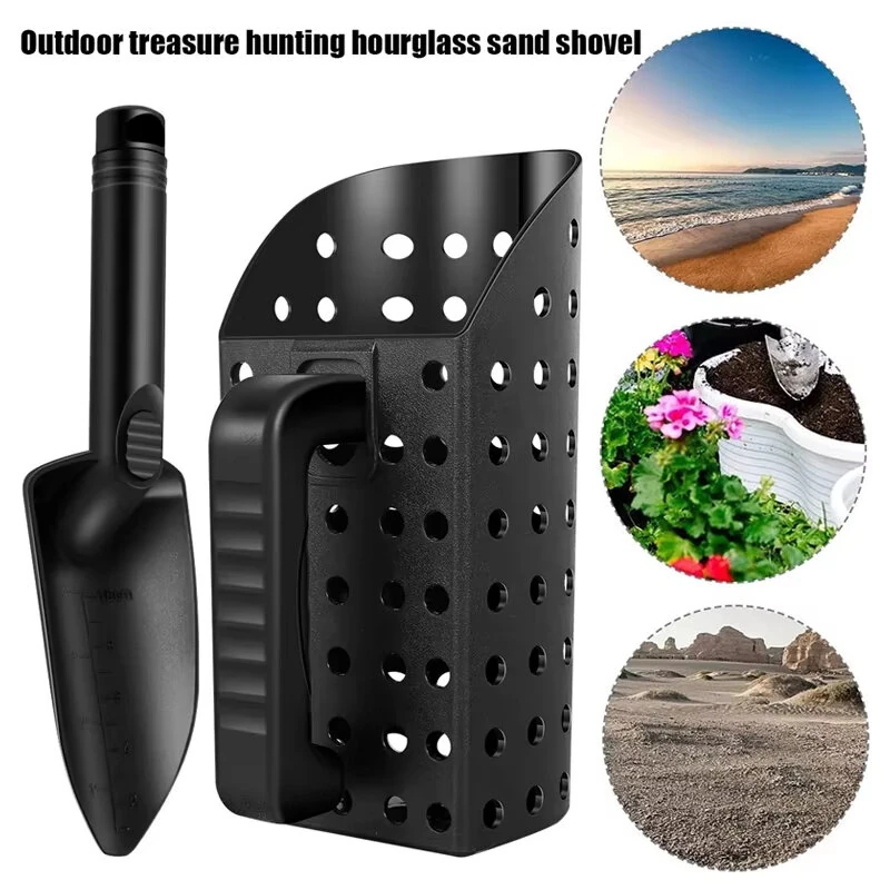 ABS Plastic Sand Scoop & Shovel | Beach Metal Detecting Tool with Sifter - Image 2