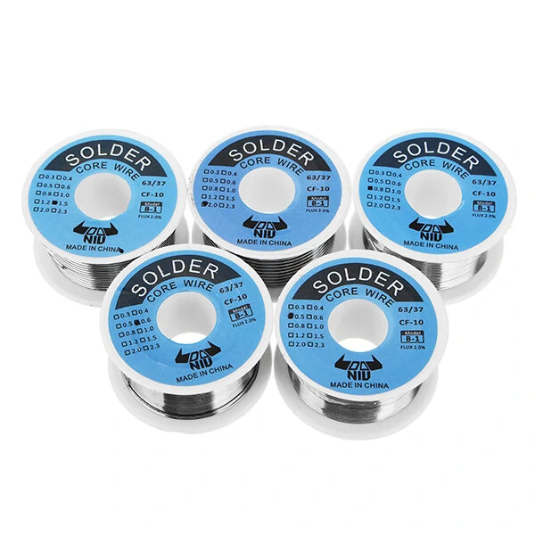 DANIU 63/37 Tin Lead Solder Wire | 100g Reel, 2% Flux, 0.5-2mm - Image 2