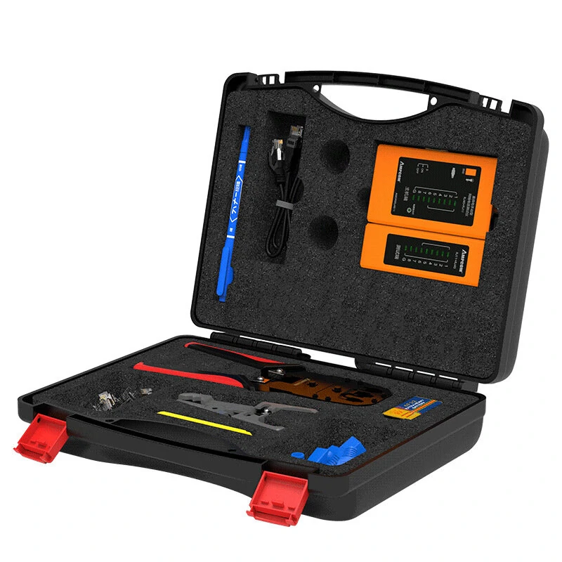 AMPCOM Network Cable Pliers Set - 8P6P Crimping Tool with Cable Tester - Image 2