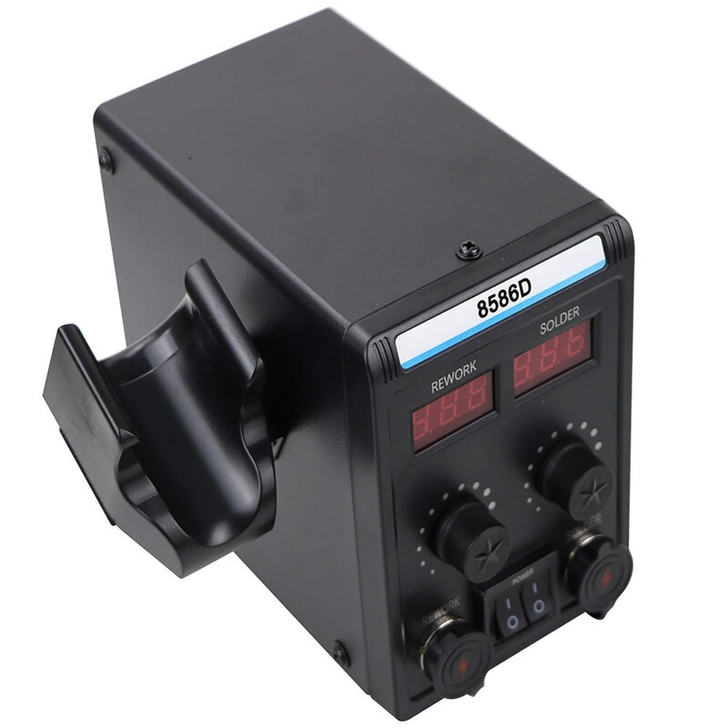 8586D Soldering Station 750W | 2-in-1 Hot Air Gun & Soldering Iron | Adjustable Temp 100-480°C - Image 4