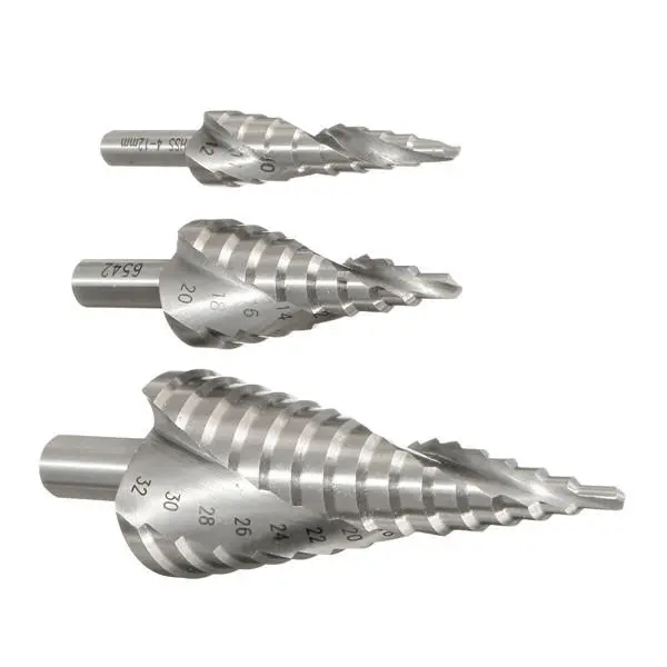 HSS Hex Shank Step Drill Bit | 4-32mm Cone Cutter | Spiral Groove - Image 3
