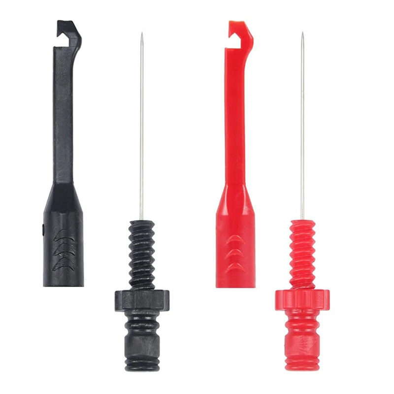 SG1016 4mm Banana Plug Multimeter Test Probes | Nickel Plated Brass Wire Piercing Tools - Image 2