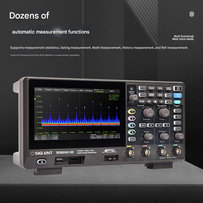 SIGLENT SDS822X HD Oscilloscope | 200MHz 12-bit 2GSa/s | 2 Channels 100Mpts - Image 4