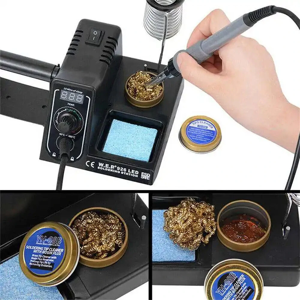 60W Adjustable Electric Soldering Iron Station - 90-480°C Temperature Control | 220V - Image 3