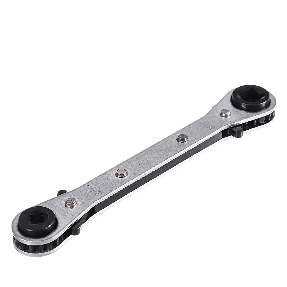 Double Head Ratchet Wrench - 4-in-1 Adjustable Spanner with 3/8 & 1/4 Sockets - Image 5