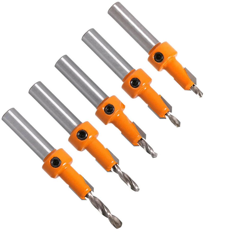 Drillpro HSS Countersink Drill Bit | 8mm Shank Carbide Tip | 2.8-10mm Woodworking - Image 3
