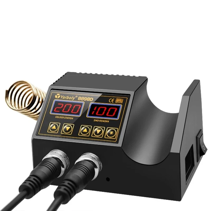 Yarboly 8858D Digital Soldering Station - Hot Air Gun & BGA Rework Station - Image 2
