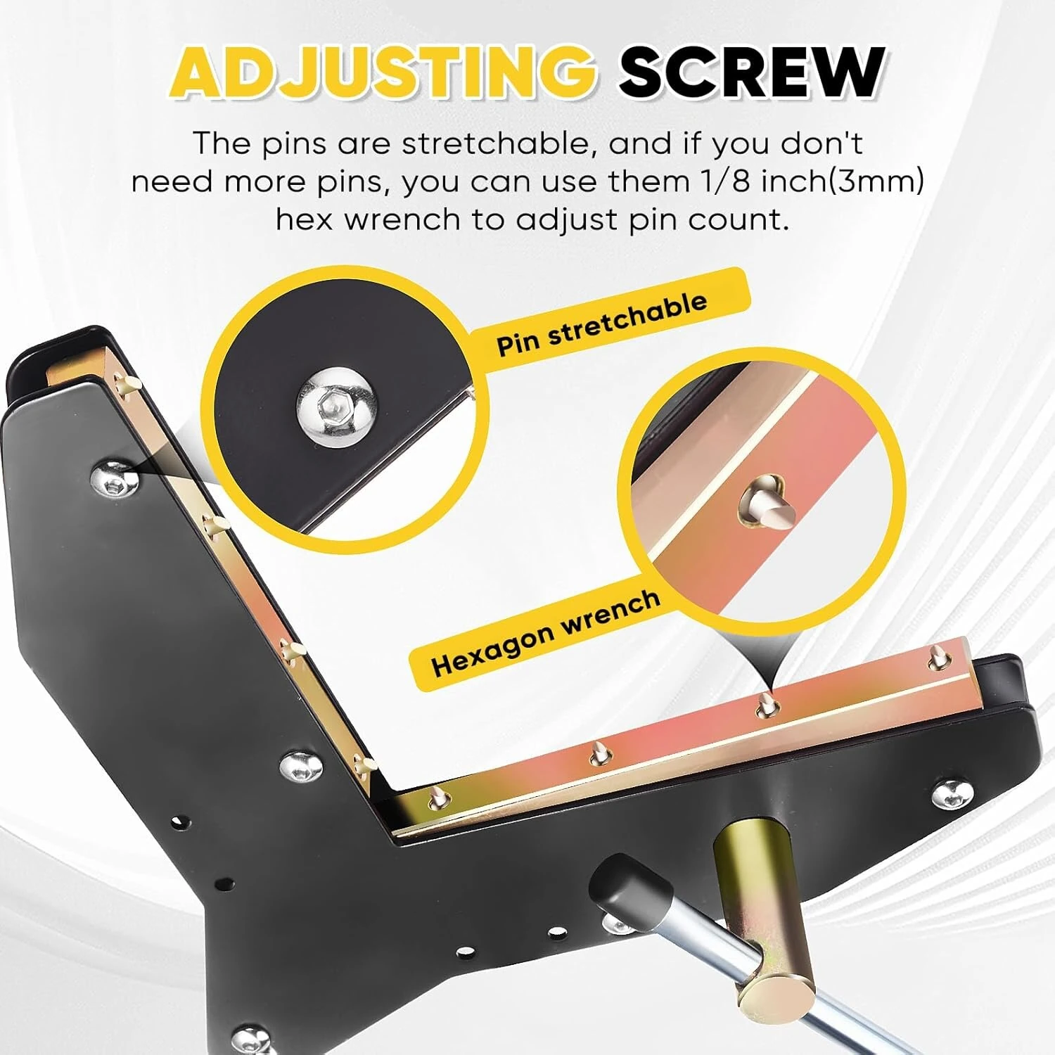 Max Corner Clamp Gauge - Heavy Steel & Solid Brass - Woodworking Miter Clamp for Door Window Frame Assembly - Image 4