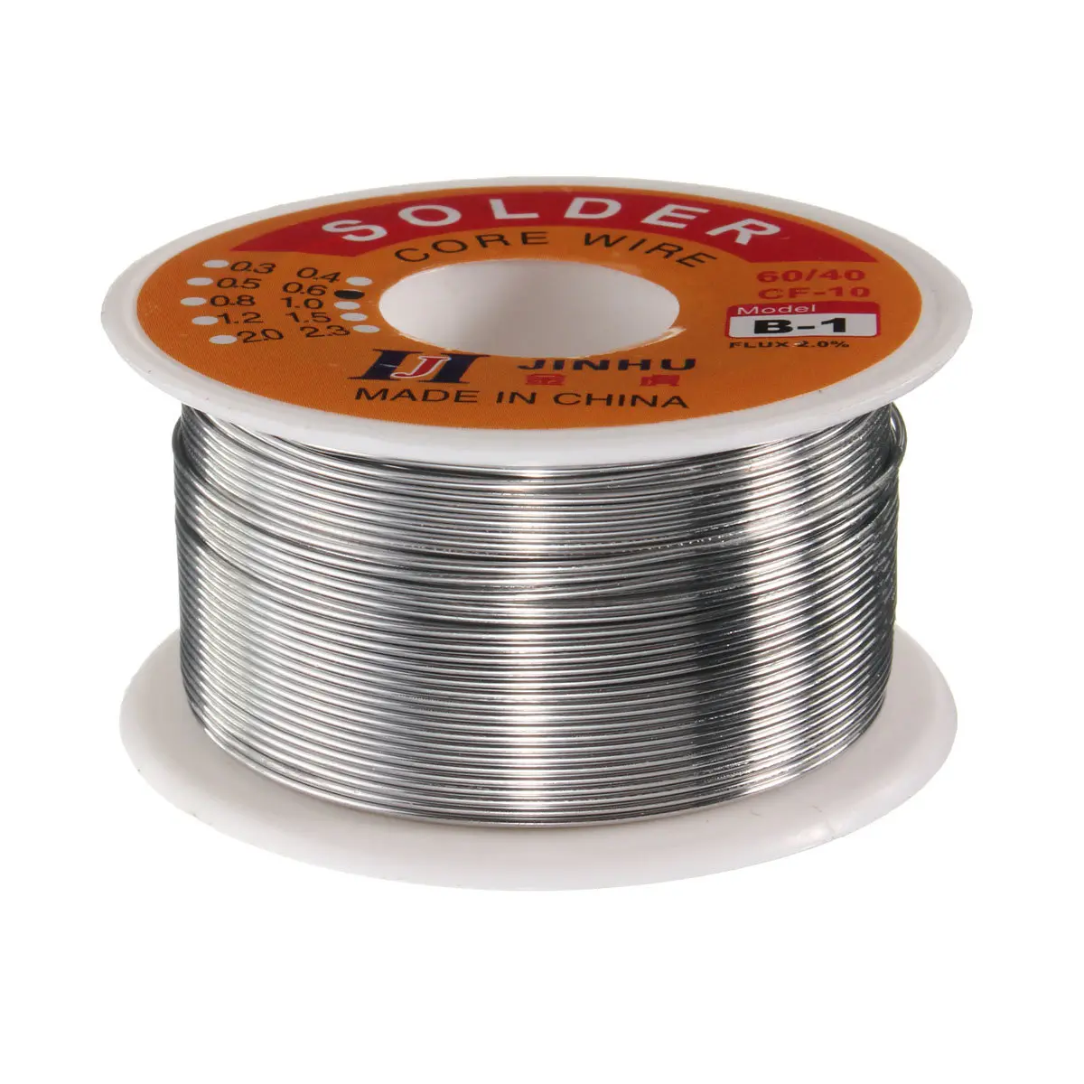 60/40 Tin Lead Solder Wire - 0.6mm Rosin Core with 2% Flux - Soldering Reel Tube - Image 3