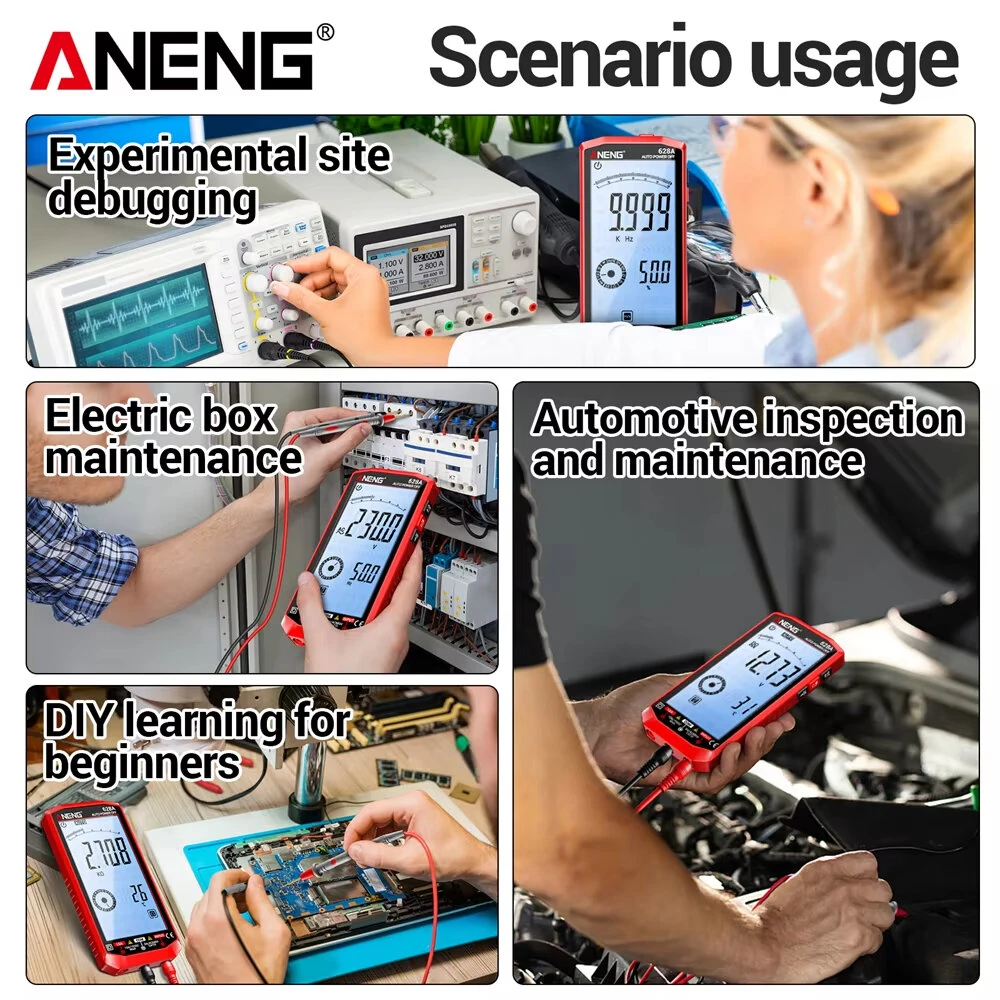 ANENG 628A True RMS Multimeter - 6000 Count Rechargeable Auto-ranging | NCV - Image 5