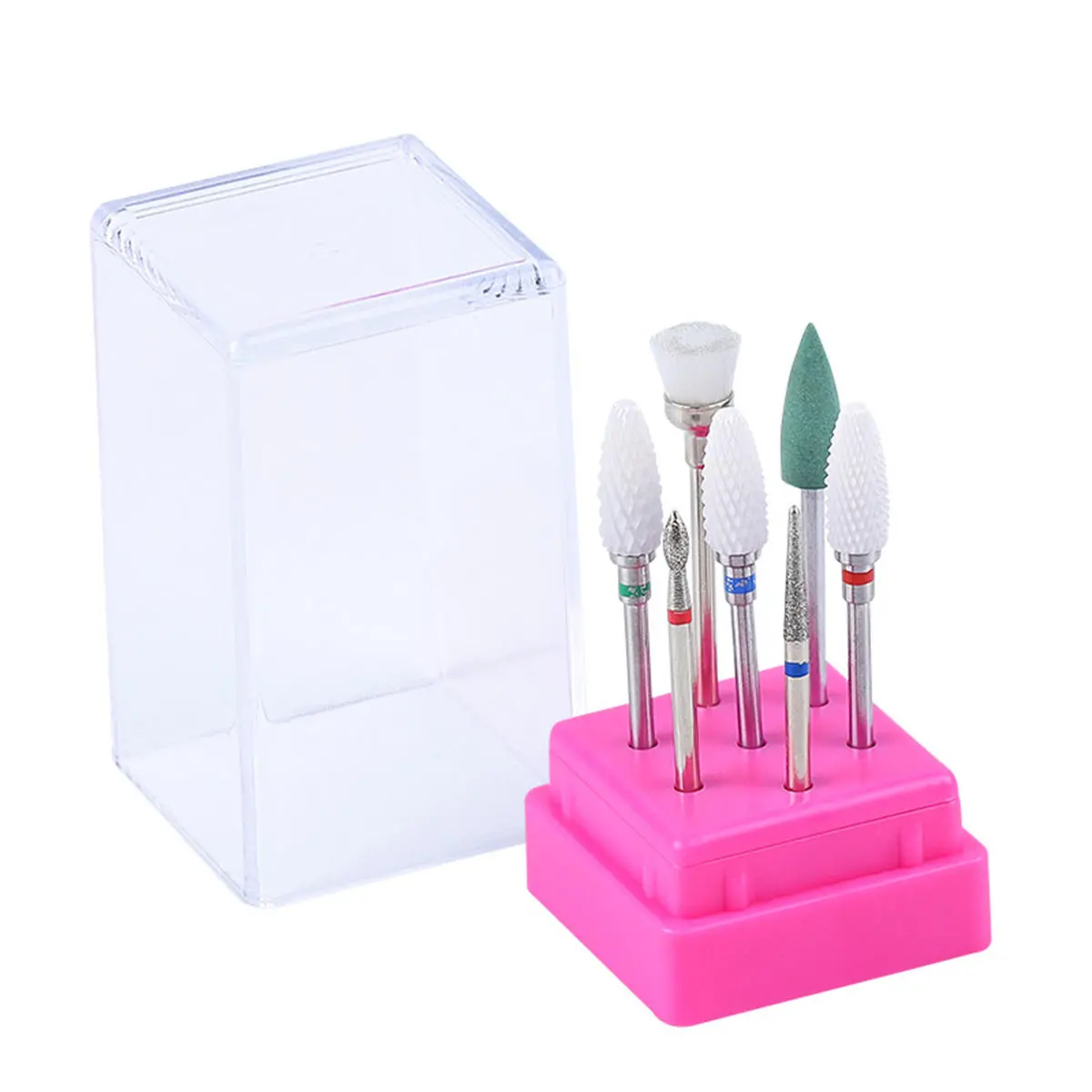 7pcs Nail Drill Bits Set - UV Gel Grinding & Removal Tools | Auroras Nail Art - Image 4