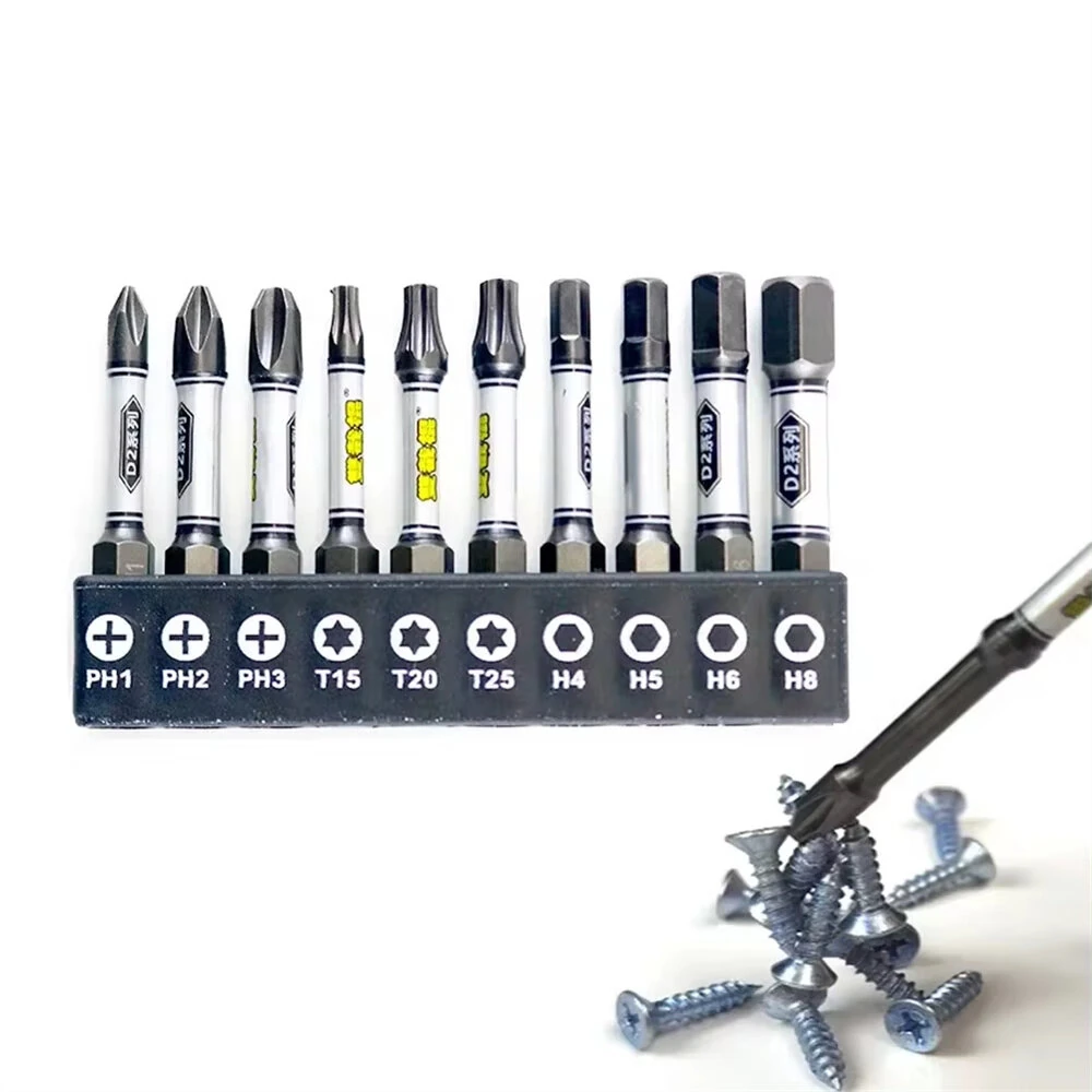 Craftsman 1/4 Inch Screwdriver Bit Set - 11pc Magnetic Hex Shank for Impact Driver - Image 5