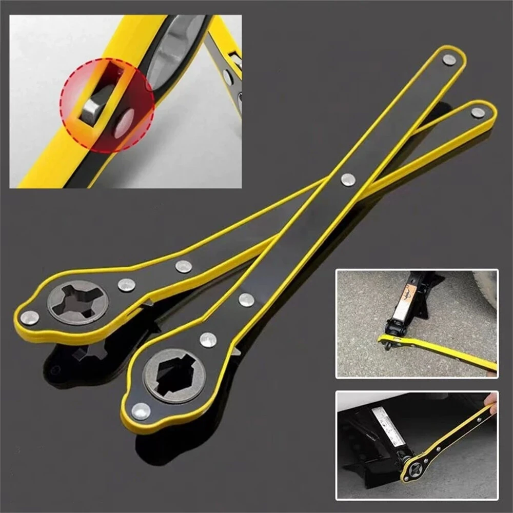 Jack Ratchet Wrench - Dual Interface Design - High Strength Steel - Anti Rust Tool - Image 2