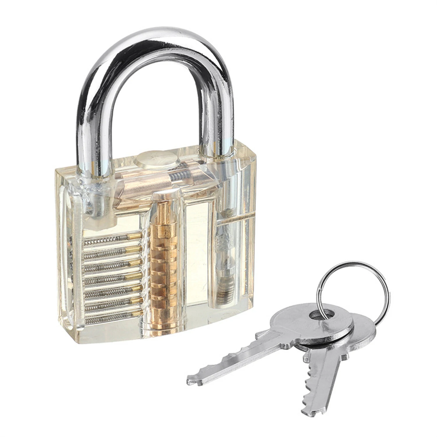 26PCS Locksmith Training Set with 3 Transparent Padlocks | Spring Steel Lock Picks & Unlock Gun | Perfect for Beginners - Image 5