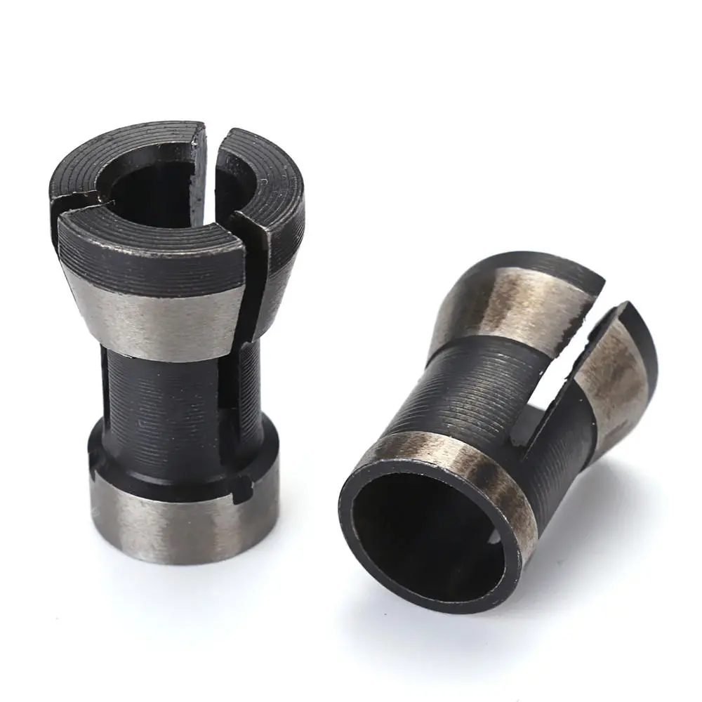2Pcs 6.35mm & 8mm Collet Chucks - Electric Router Engraving Trimming Machine - Image 2