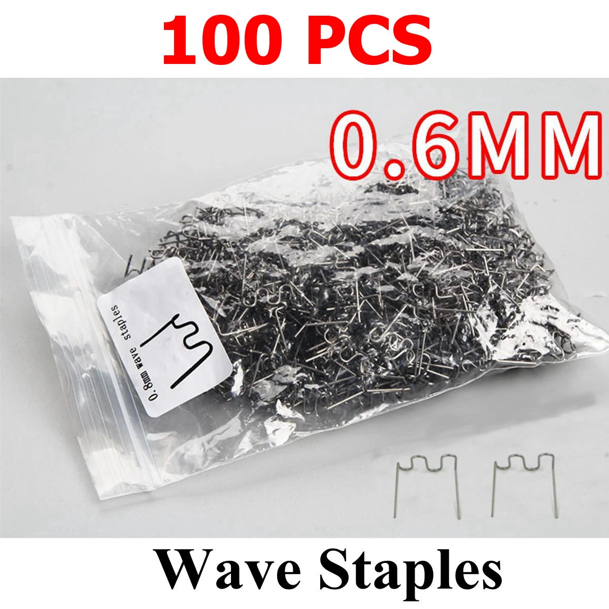 Hot Stapler Welding Kit - 100Pcs Wave Staples for Car Bumper & Fender Repair Tool - Image 3