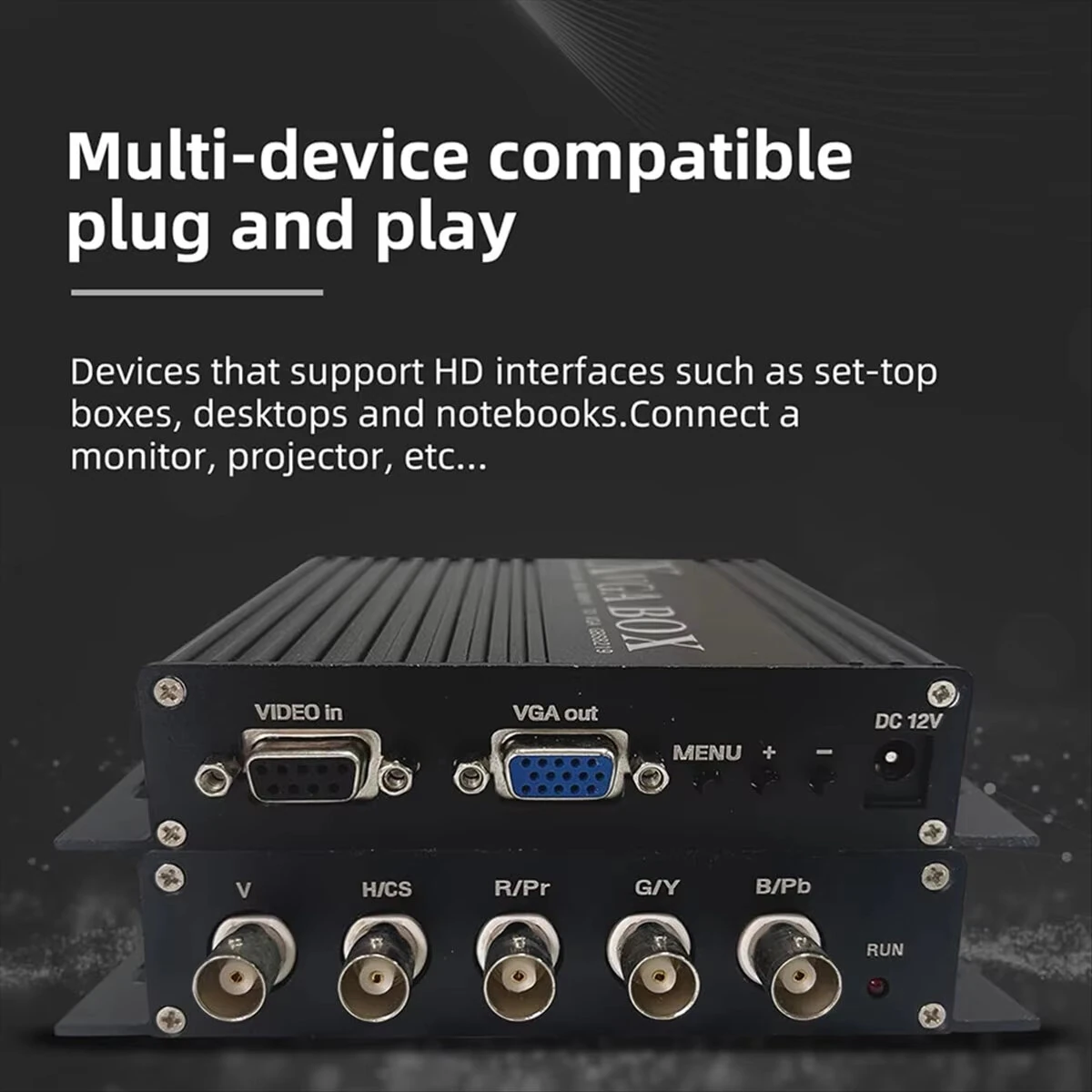 GBS-8219 Industrial Monitor Converter - XVGA RGB CGA EGA to VGA Video Converter - Image 2