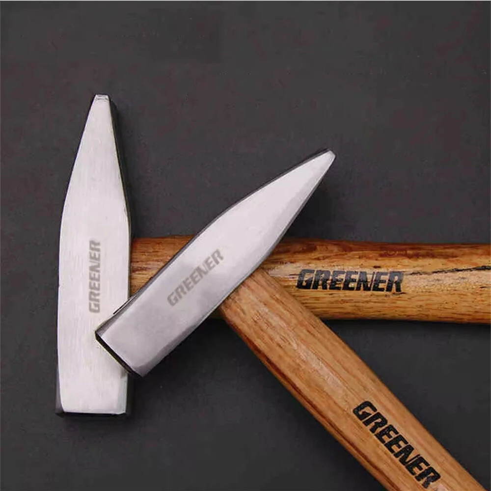 GREENER Carbon Steel Rock Pick Hammer - Geological Tool with Wood Handle - Image 5