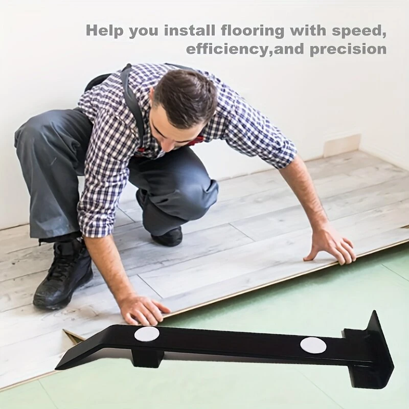 Cold Rolled Steel Pry Bar - 90 Degree Pull Hook for Flooring & Gap Repair - Image 5