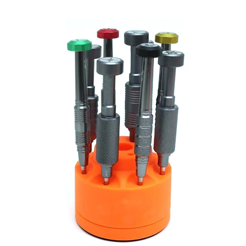 360 Rotating Magnetic Screwdriver Organizer - 14 Slot Compact Tool Storage | Orange ABS Material - Image 2
