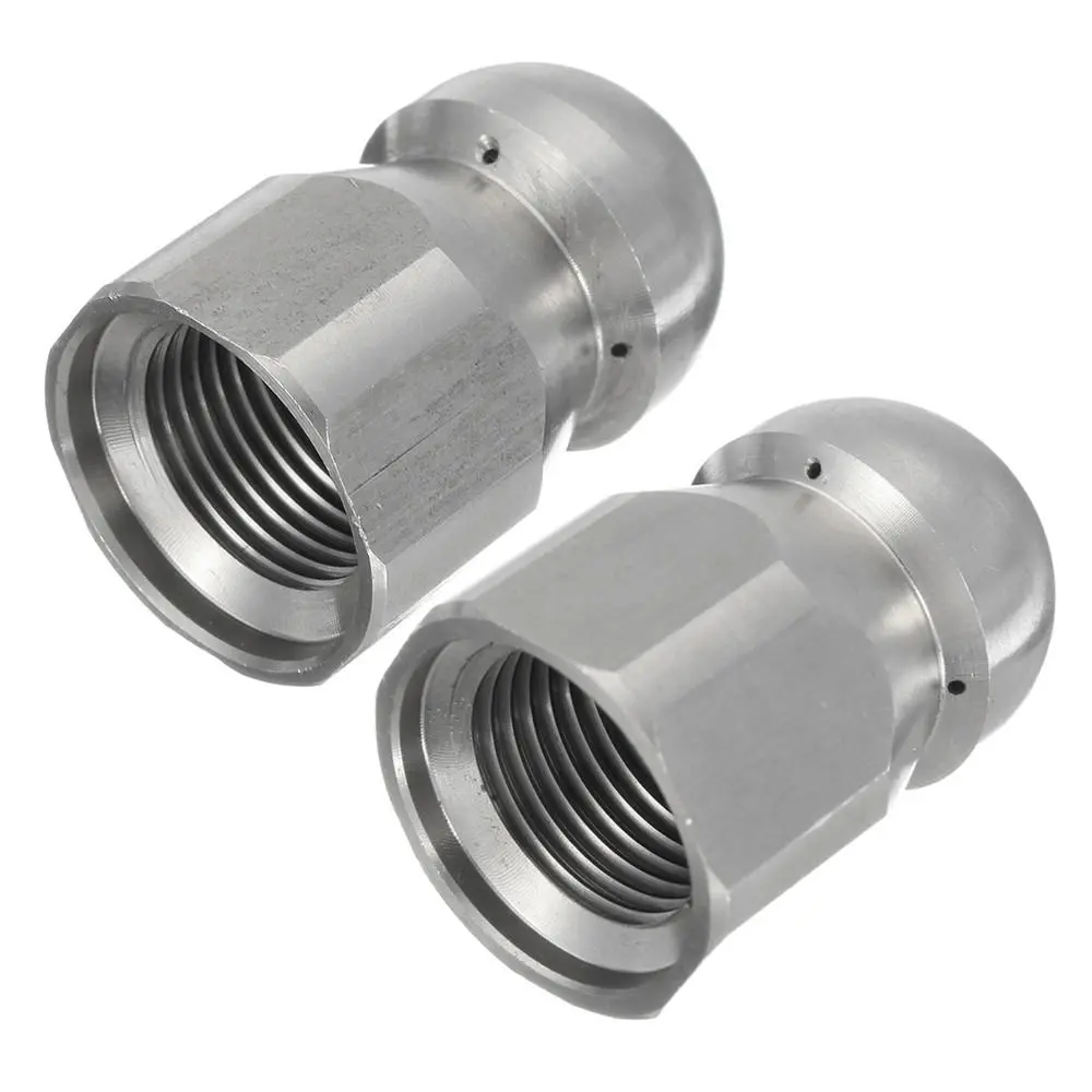 3/8 1/2 F Pressure Washer Drain Sewer Pipe Jetter - 5 Jet Rotary Nozzle - - Image 3