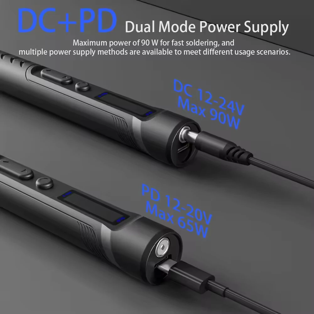 T65S Intelligent Soldering Iron 90W | Adjustable Temp 150-450°C | Type-C & TFT Screen - Image 3