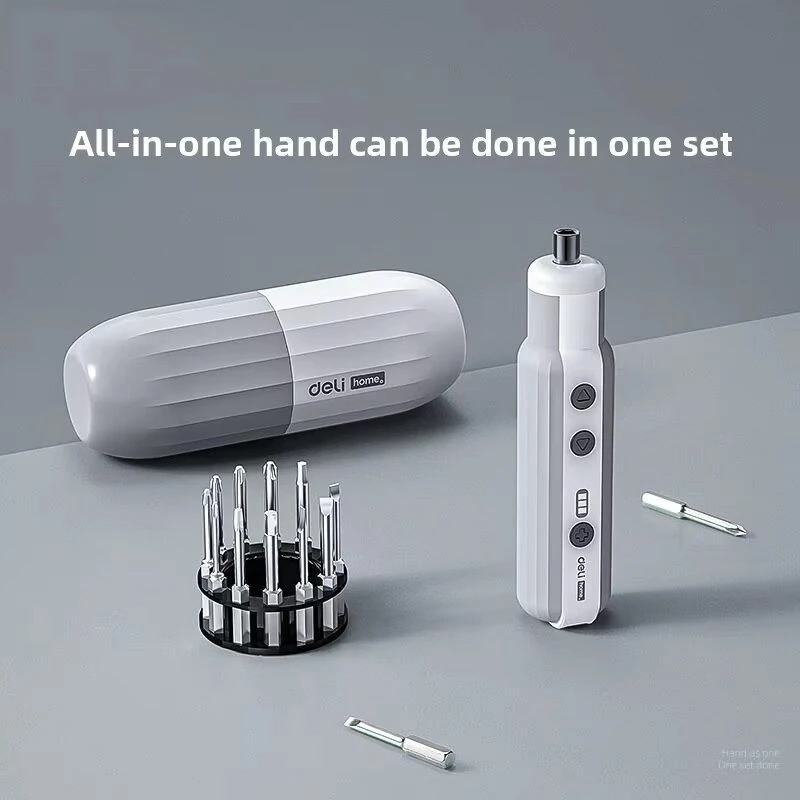 DELI Cordless Electric Screwdriver 3.6V | 3 Nm Torque, Type-C Fast Charging & 12 S2 Steel Bits - Image 3