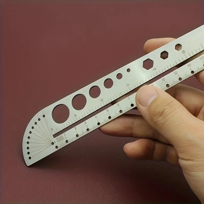Multifunctional Stainless Steel Ruler Protractor Compass | Precision Measuring Tool for Designers & Craftsmen - Image 4