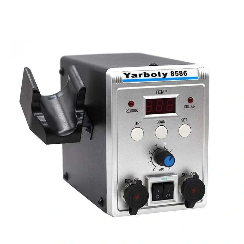 Yarboly 8586 2in1 Digital Soldering Station | Hot Air Gun & BGA Rework Tool - Image 4