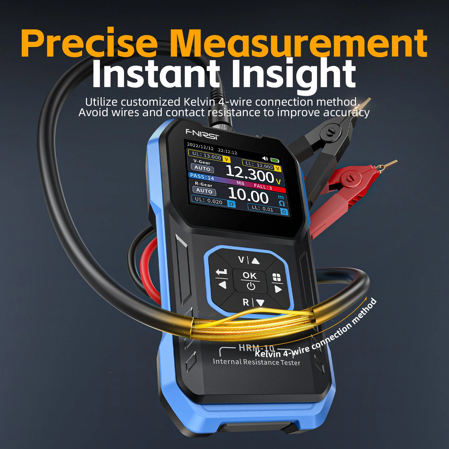 FNIRSI HRM-10 Battery Tester - Internal Resistance & Voltage Meter for 18650 Lithium Car Battery - Image 5