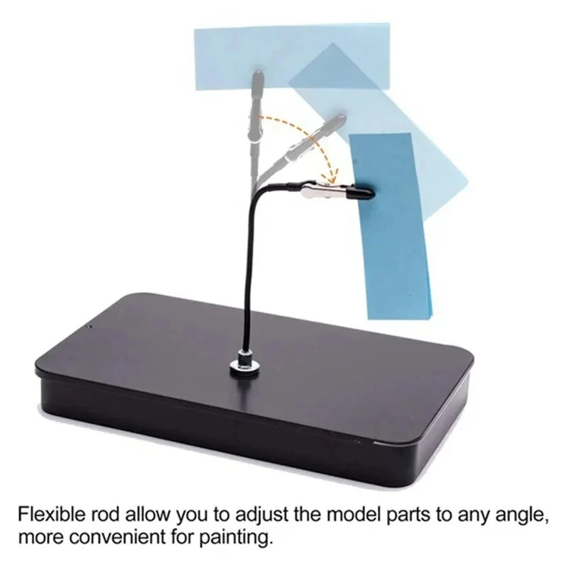 12PCS Magnetic Bendable Alligator Clip Sticks | Model Painting Stand & Holder for Airbrush - Image 3