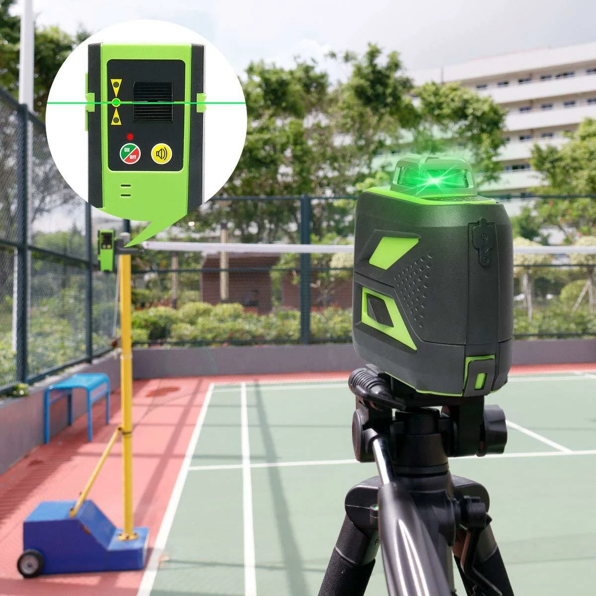 Huepar 603CG Green Beam Laser Level | 12 Lines 3D Self-Leveling | USB Rechargeable - Image 2