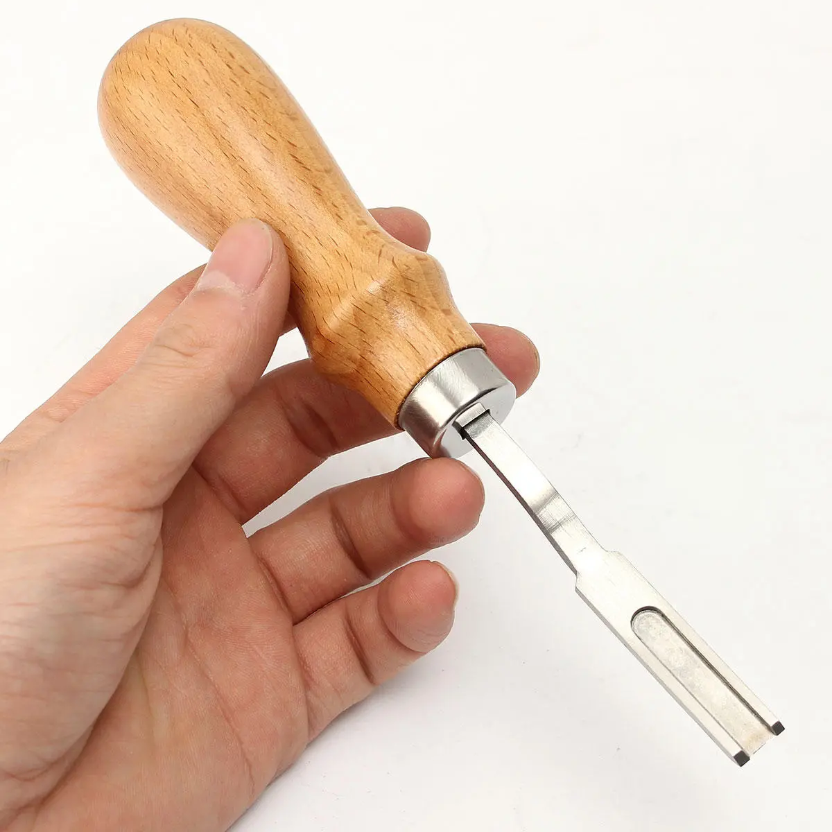 DIY Leather Craft Tool Kit - 6mm Wooden Cutter for Hand Sewing - Image 4