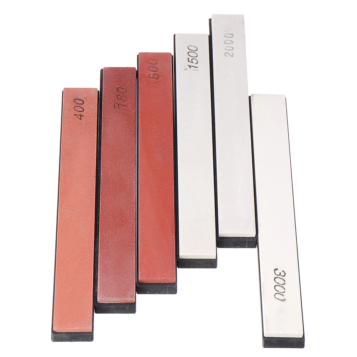 6 Pcs Sharpening Stone Set - Whetstone Kit with Grit Guide & Non-Slip Base - Image 5