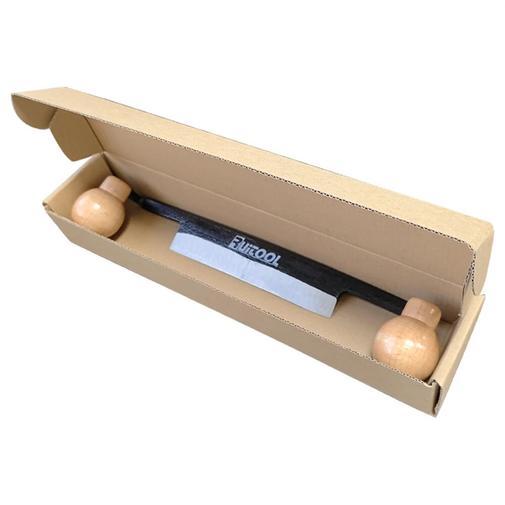 Draw Knife - High Carbon Steel Blade & Wooden Handle | Woodworking Debarking Tool - Image 4