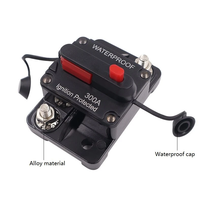 DC 12-48V 300A Circuit Breaker - Waterproof Reset Fuse for Car Boat Auto - Image 4